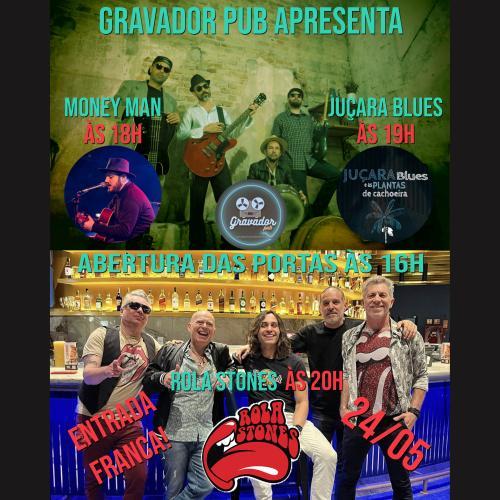 Rola Stones, Juçara Blues & Money Man - Entrada Franca!