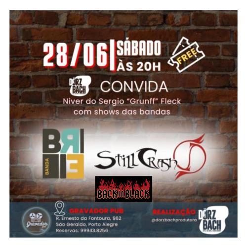 Still Crash e Banda Brie ao Vivo no Gravador Pub (Entrada franca!)
