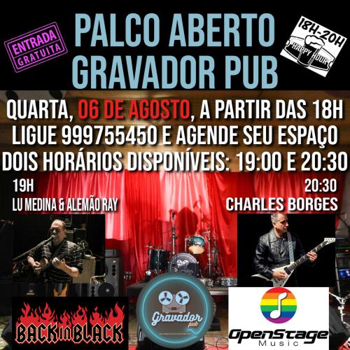 Ensaio Aberto Solidário com Charles Borges e Lu Medina & Alemão Ray