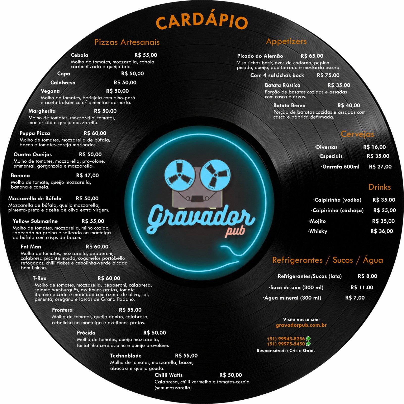 Cardápio